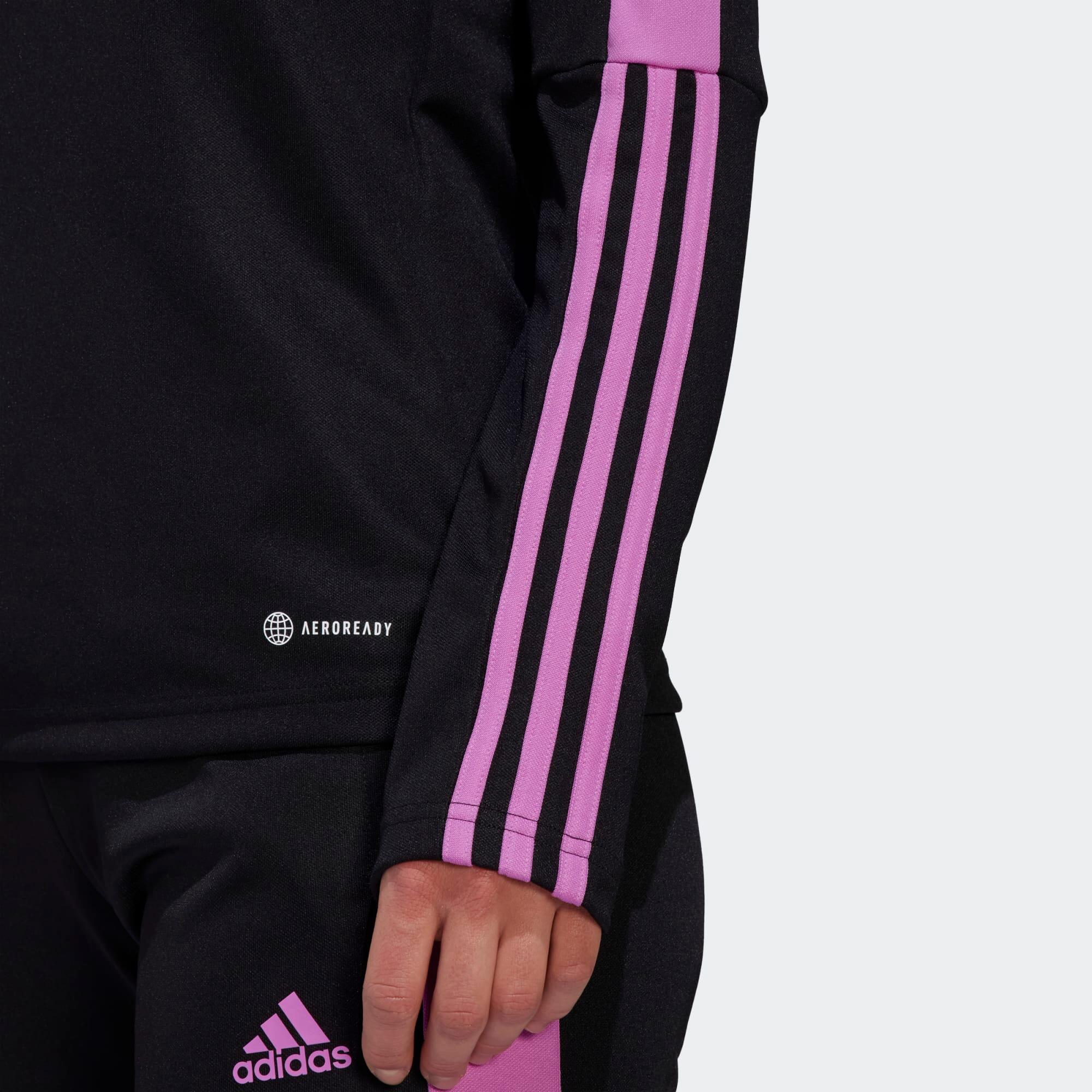 Mikina na fotbalové tréninky Tiro černá 6/7