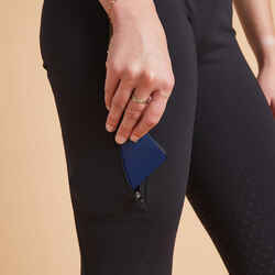 Women's Full Grip Horse Riding Leggings 500 - Black