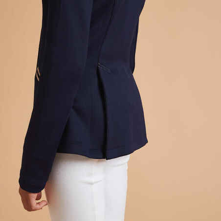 Kids' Horse Riding Show Jacket 500 - Navy