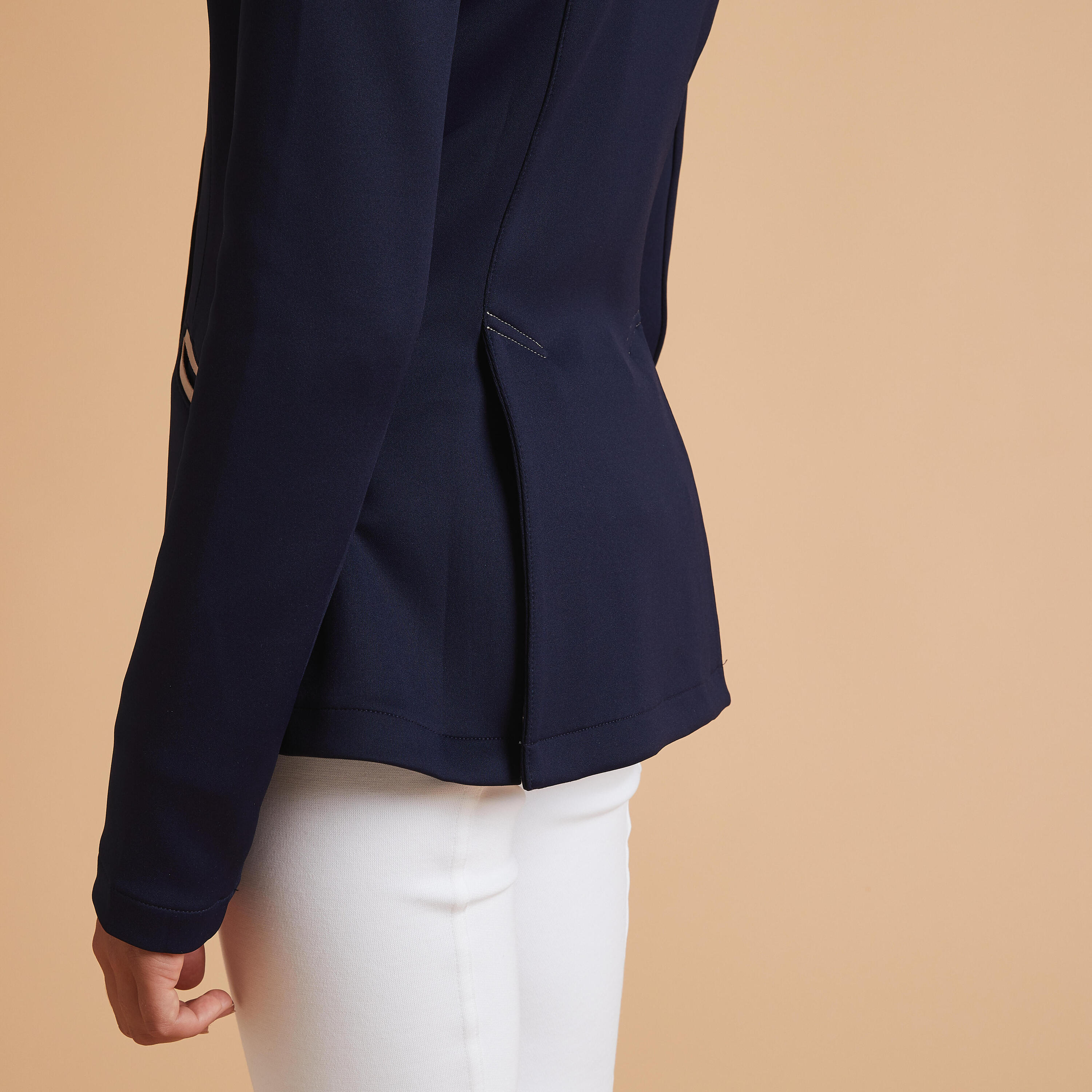 Kids' Horse Riding Show Jacket 500 - Navy 7/7