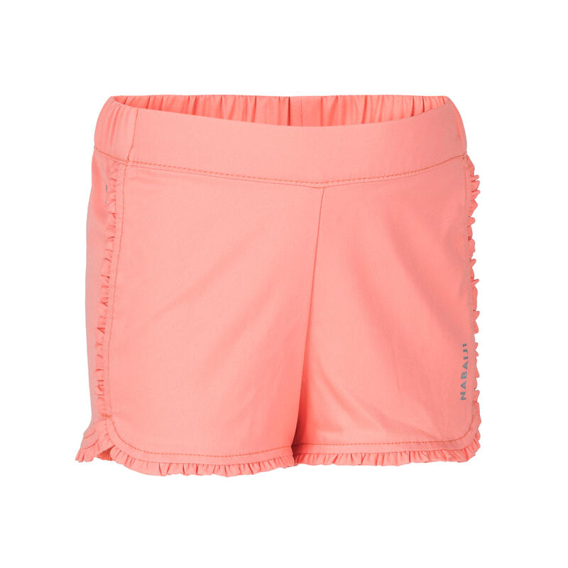 Bañador bebé Niña pantalón short naranja coral