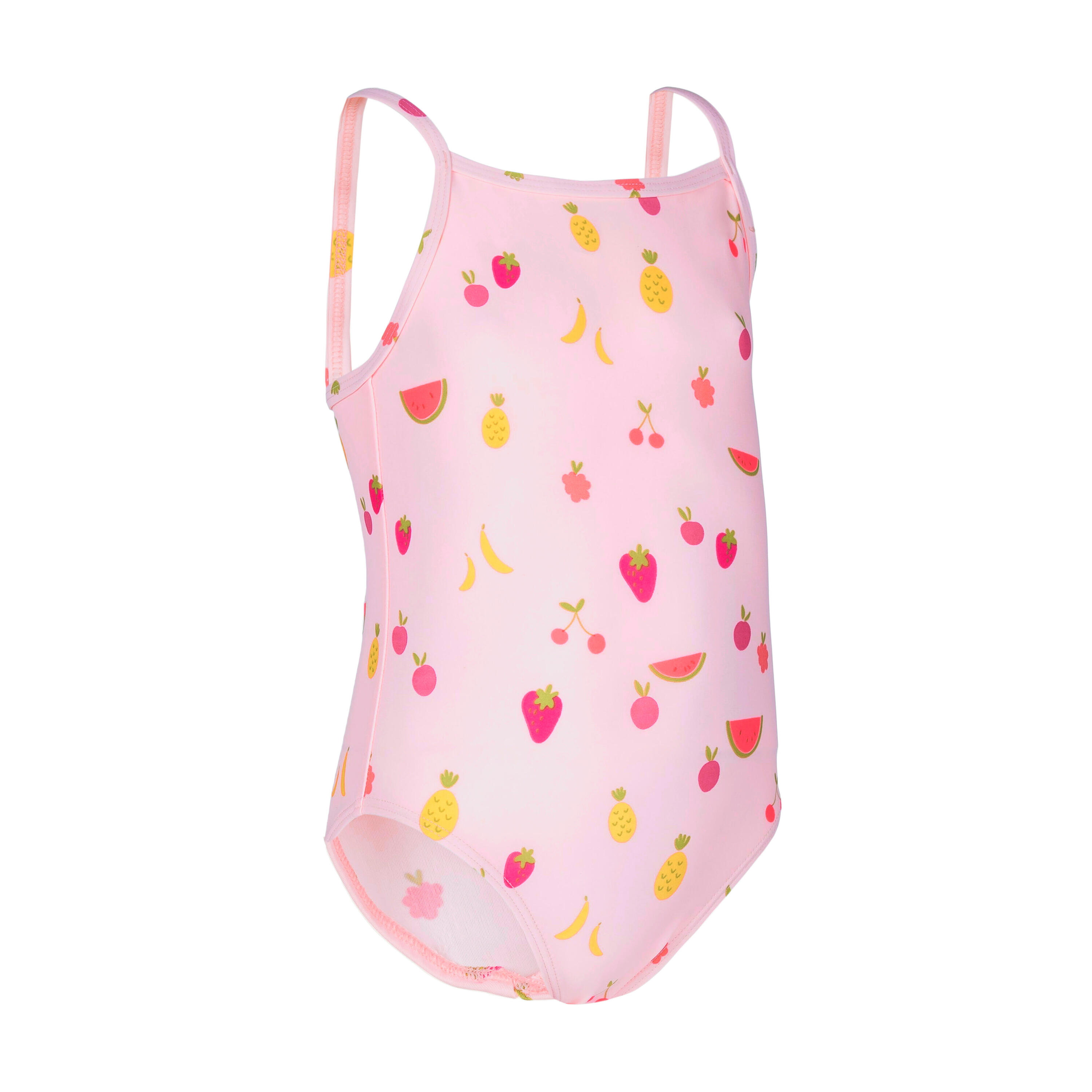 Maillot de bain bébé fille une pièce rose avec imprimé fruits 5/8