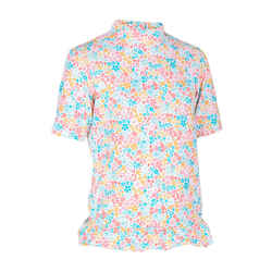 Βρεφική κοντομάνικη μπλούζα με προστασία από την υπεριώδη ακτινοβολία - Σχέδιο λουλούδια