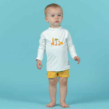 Baby Anti-UV Long-sleeved T-shirt SAVANNAH print