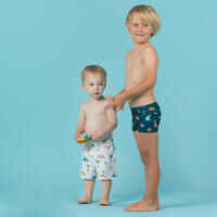 Baby / Kids' Swimming Boxers Dark Blue SAVANNAH Print