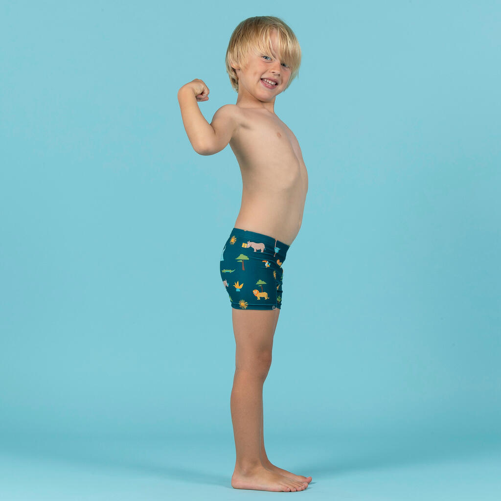 Badehose Boxer Baby/Kinder - Wal dunkelblau 