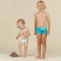 Baby / Kids' Swimming Boxers light blue AQUAMARINE Print