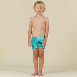 Baby / Kids' Swimming Boxers light blue AQUAMARINE Print