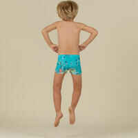 Baby / Kids' Swimming Boxers light blue AQUAMARINE Print