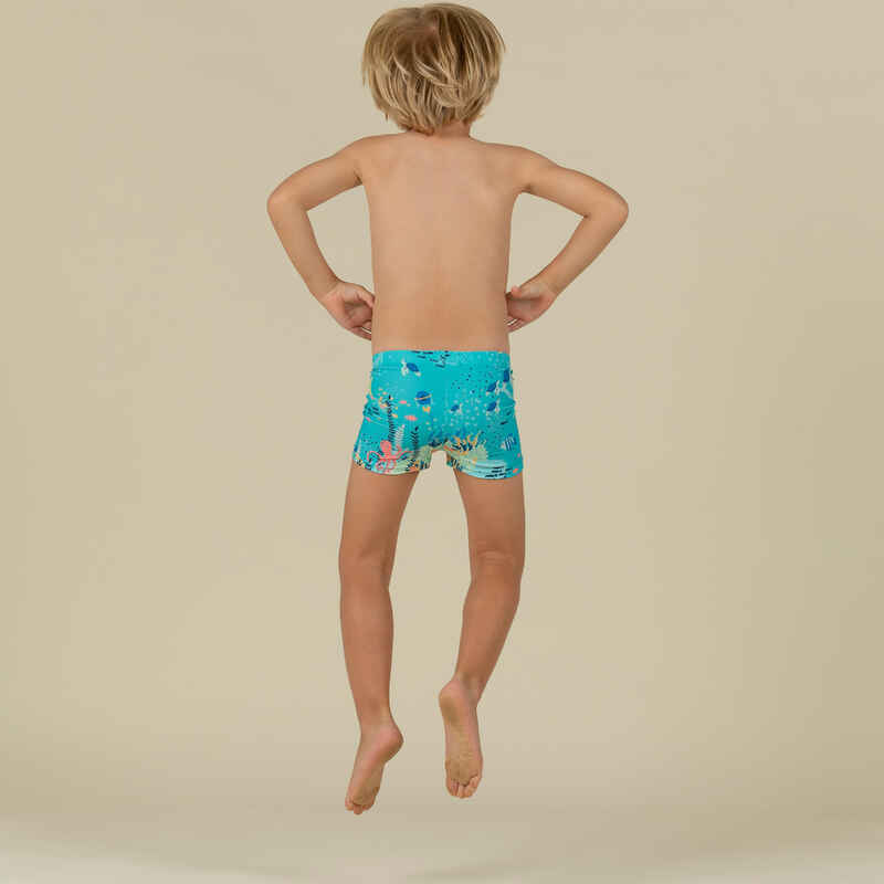 Baby / Kids' Swimming Boxers light blue AQUAMARINE Print