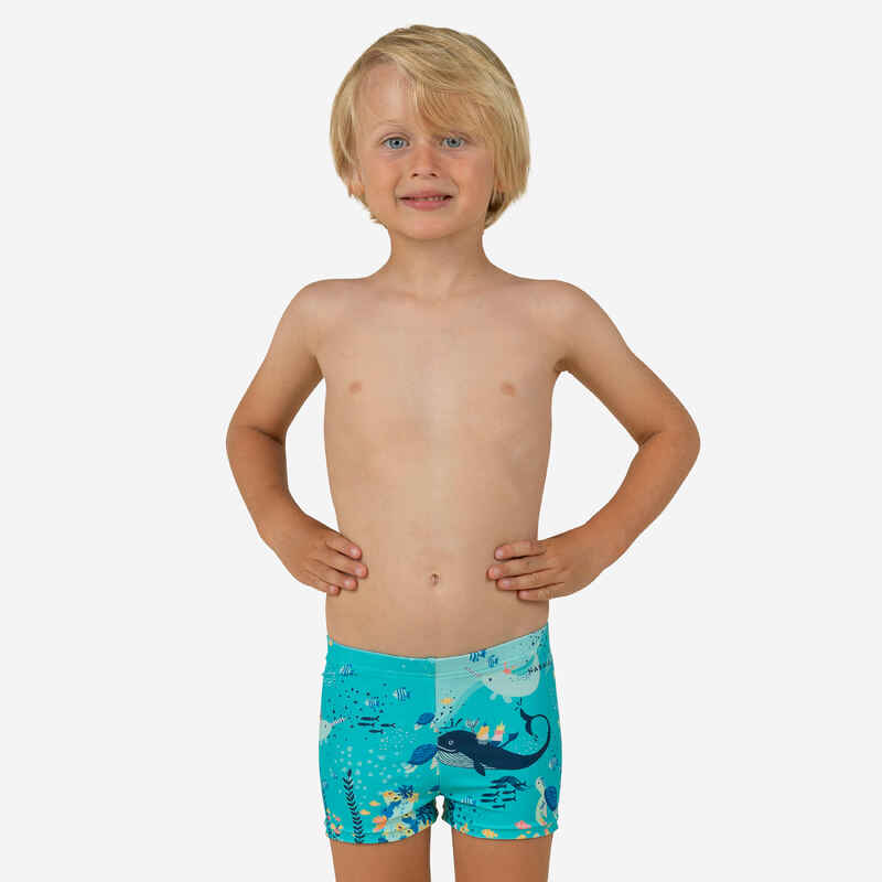 Baby / Kids' Swimming Boxers light blue AQUAMARINE Print