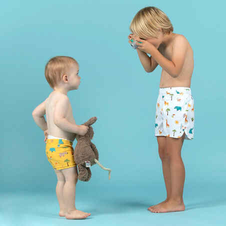 Baby / Kids' Swimming Boxers Yellow SAVANNAH Print