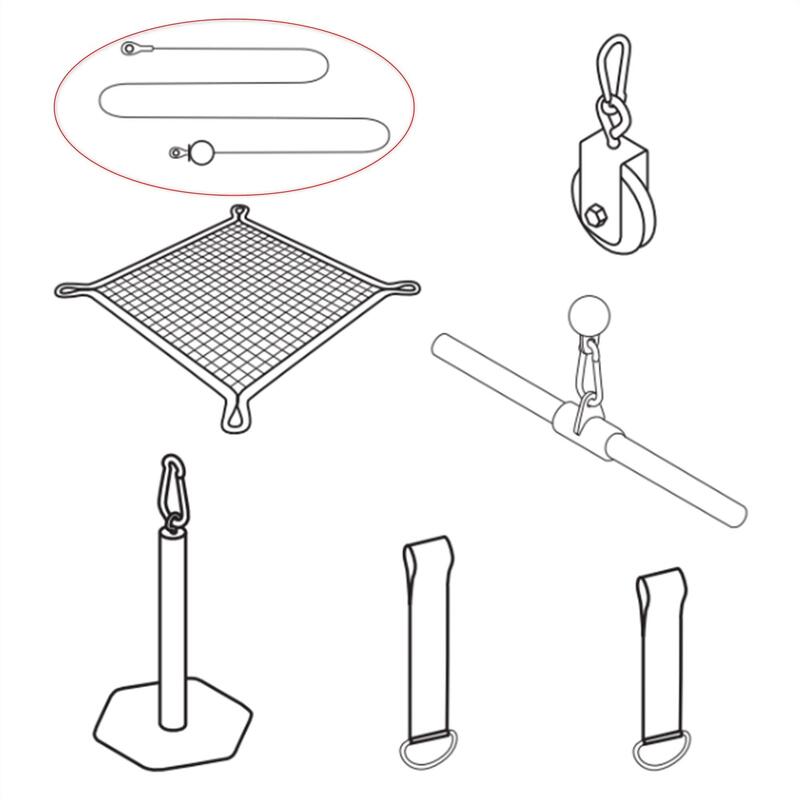 Cablu de schimb Scripete 1900 mm Bodybuilding