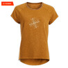 Women Yoga Cotton T-Shirt - Brown Mandala