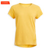 Women Yoga Cotton T-Shirt - yellow