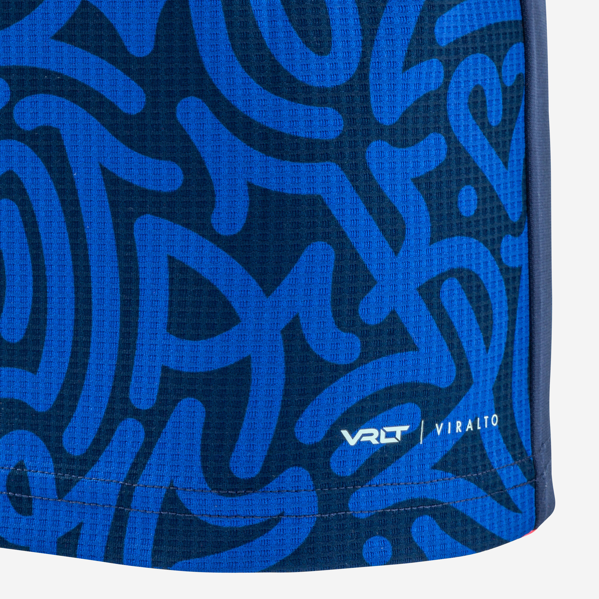 Voetbalshirt kind met lange mouwen Viralto Letters blauw 6/12