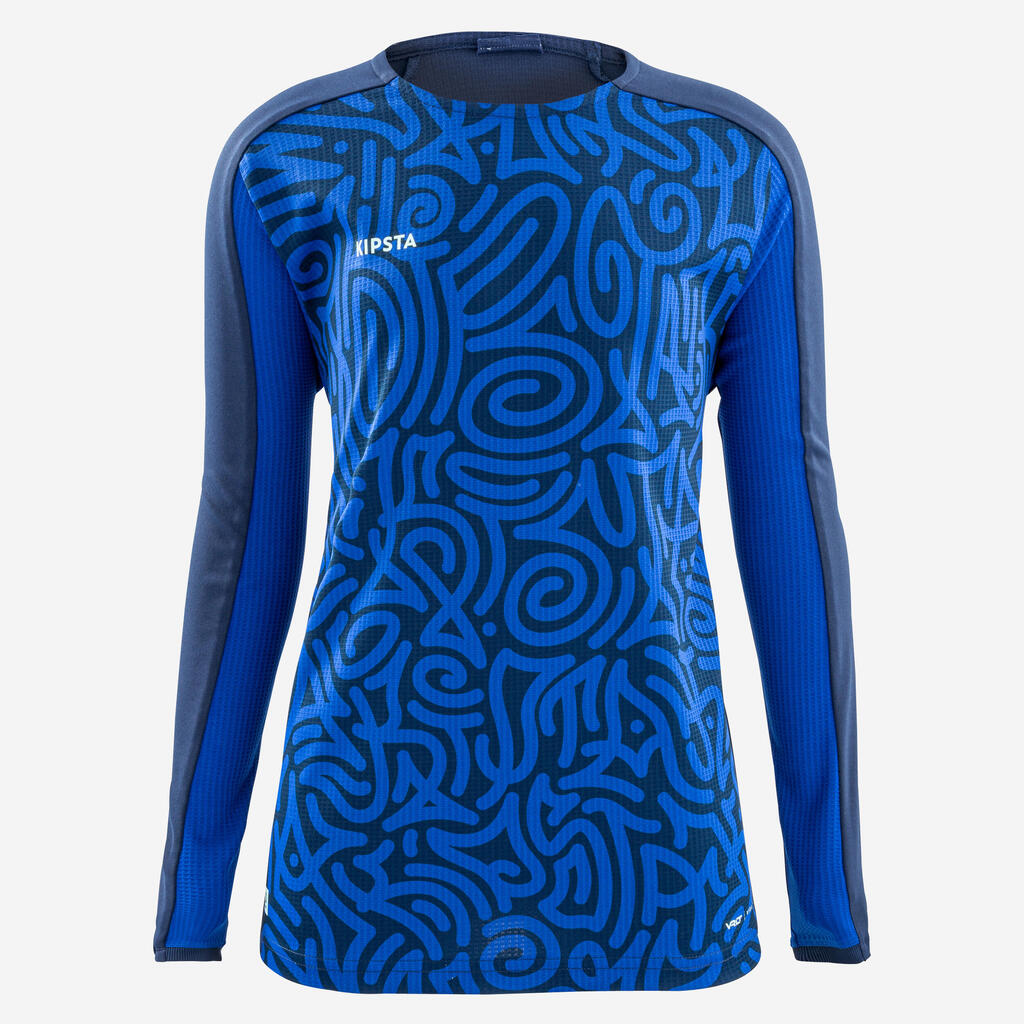 Kinder Trikot langarm - marineblau/rot 