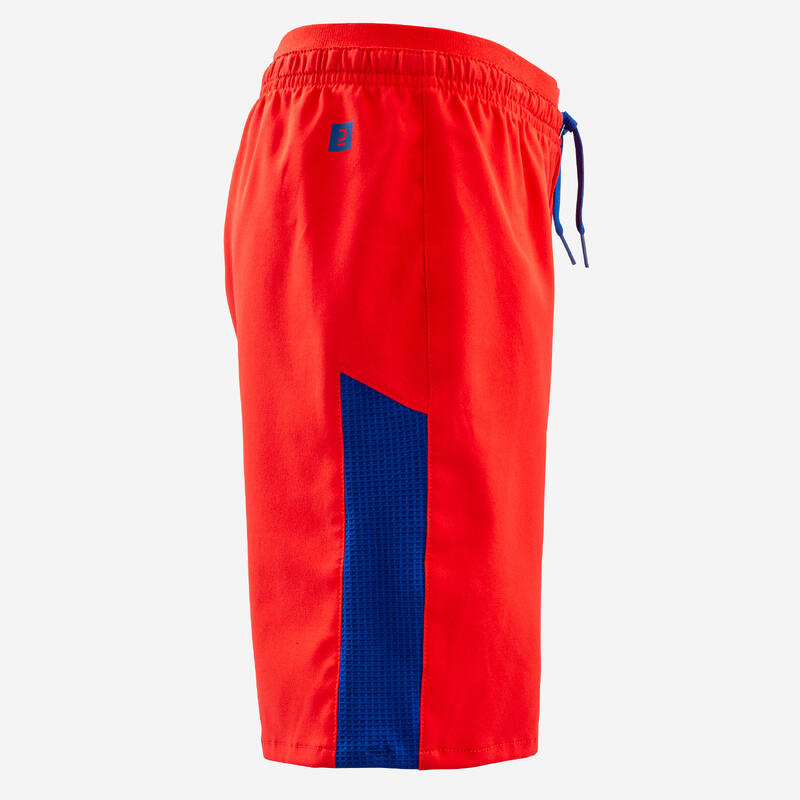 Voetbalshort voor kinderen Viralto Axton oranje/blauw