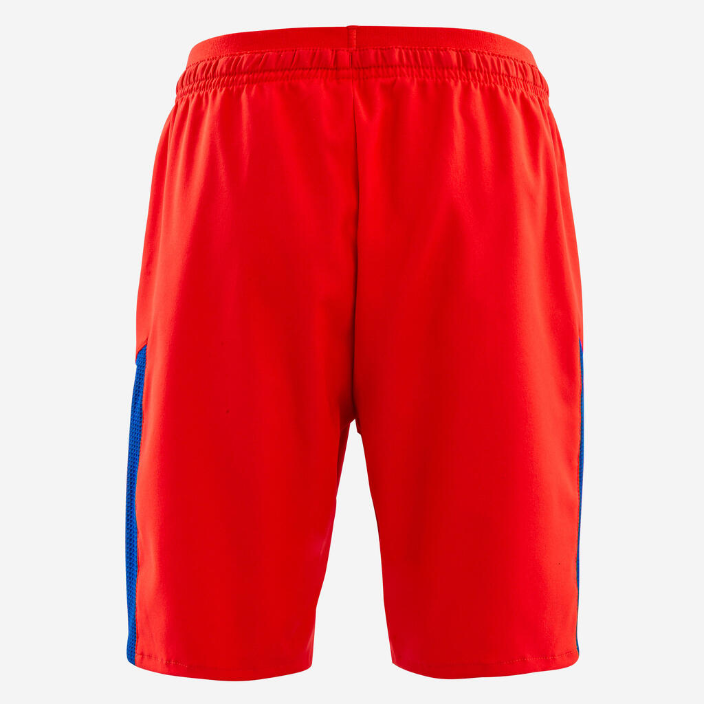 Kinder Fussball Shorts - marineblau/orange