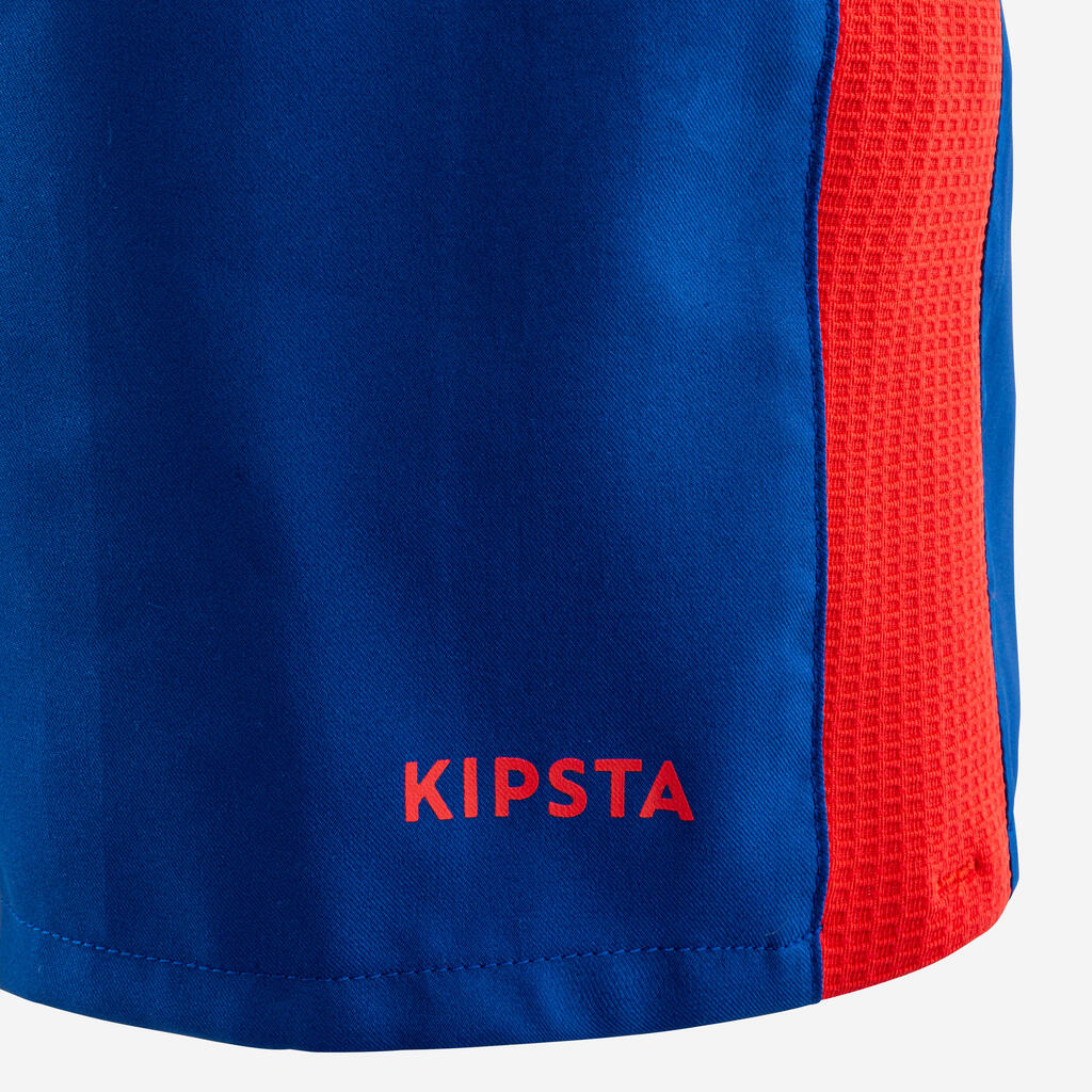 Kinder Fussball Shorts - marineblau/orange