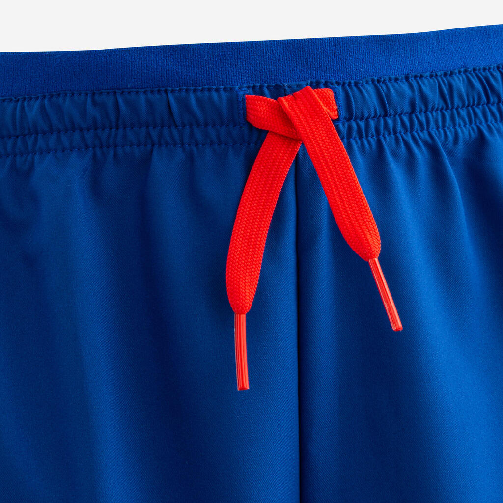 Kinder Fussball Shorts - marineblau/orange