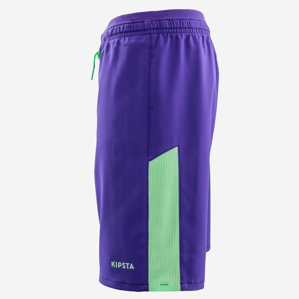 Kinder Fussball Shorts - marineblau/orange