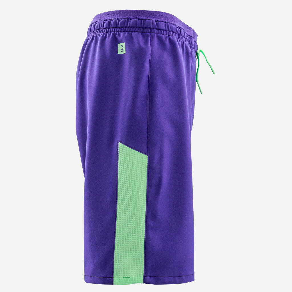 Kinder Fussball Shorts - marineblau/orange