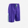 Kids' Football Shorts Viralto - Alpha Purple/Water Green