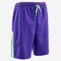 SHORT DE FOOTBALL VIRALTO JR ALPHA VIOLET &amp; VERT D&#039;EAU