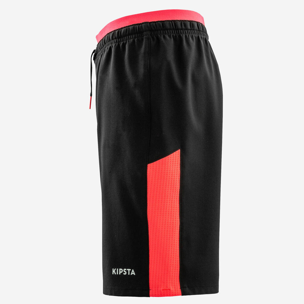 Kinder Fussball Shorts - marineblau/orange