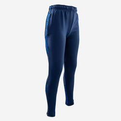 Pantalón de fútbol VIRALTO NIÑO Letters azul marino y azul.