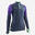 Sweat de football 1/2 zip VIRALTO JR ALPHA marine, violet et vert d'eau