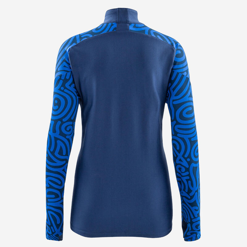 Voetbal training top kind Viralto Letters marineblauw/blauw