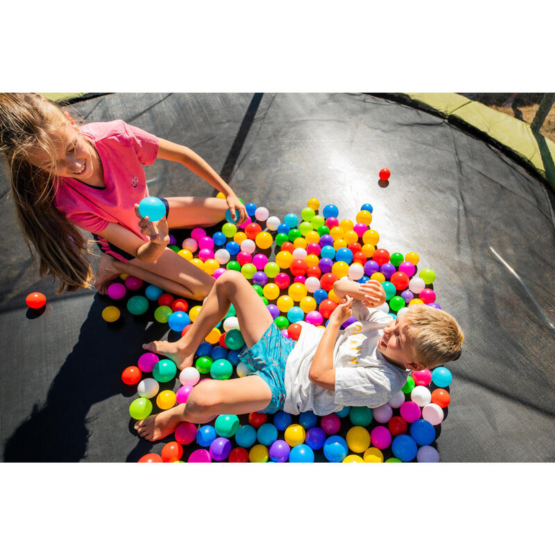 Trampolino elastico 420 cm con rete di protezione