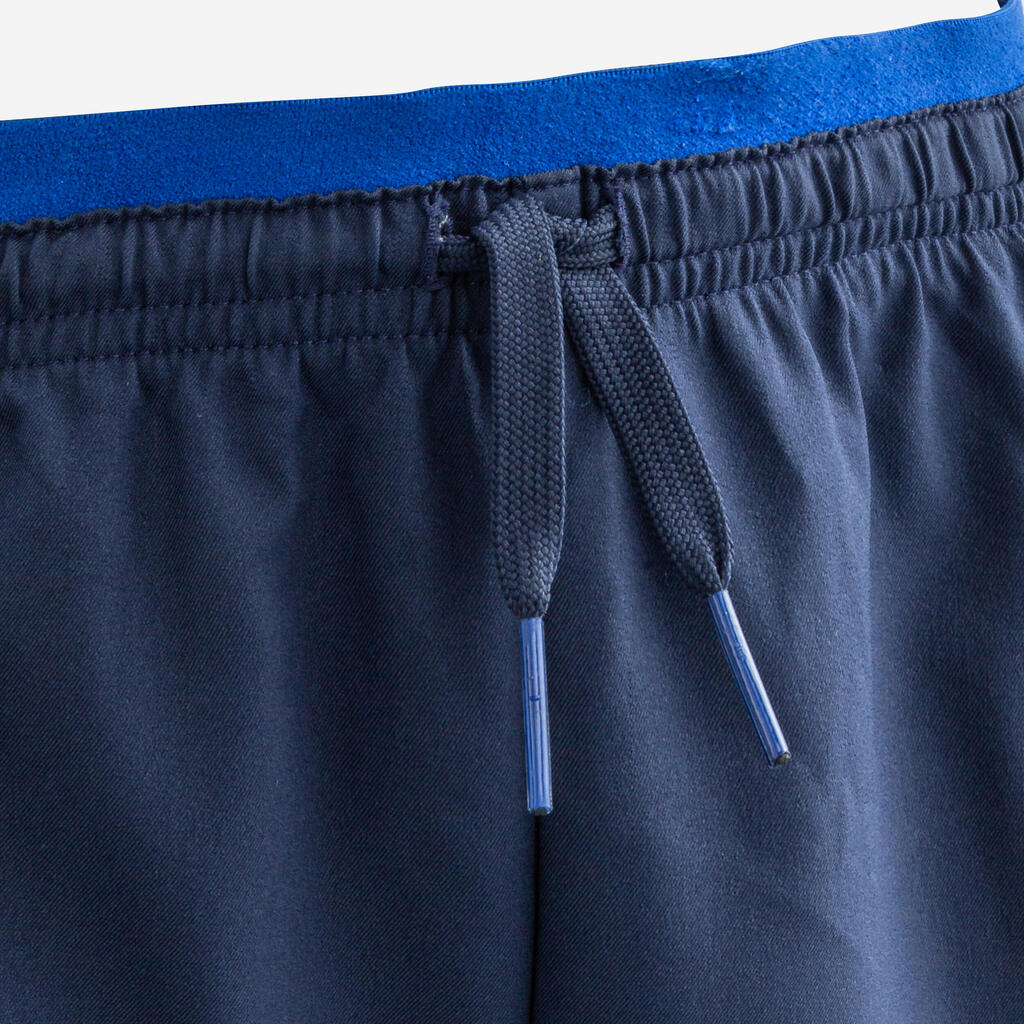 Kinder Fussball Shorts - marineblau/orange