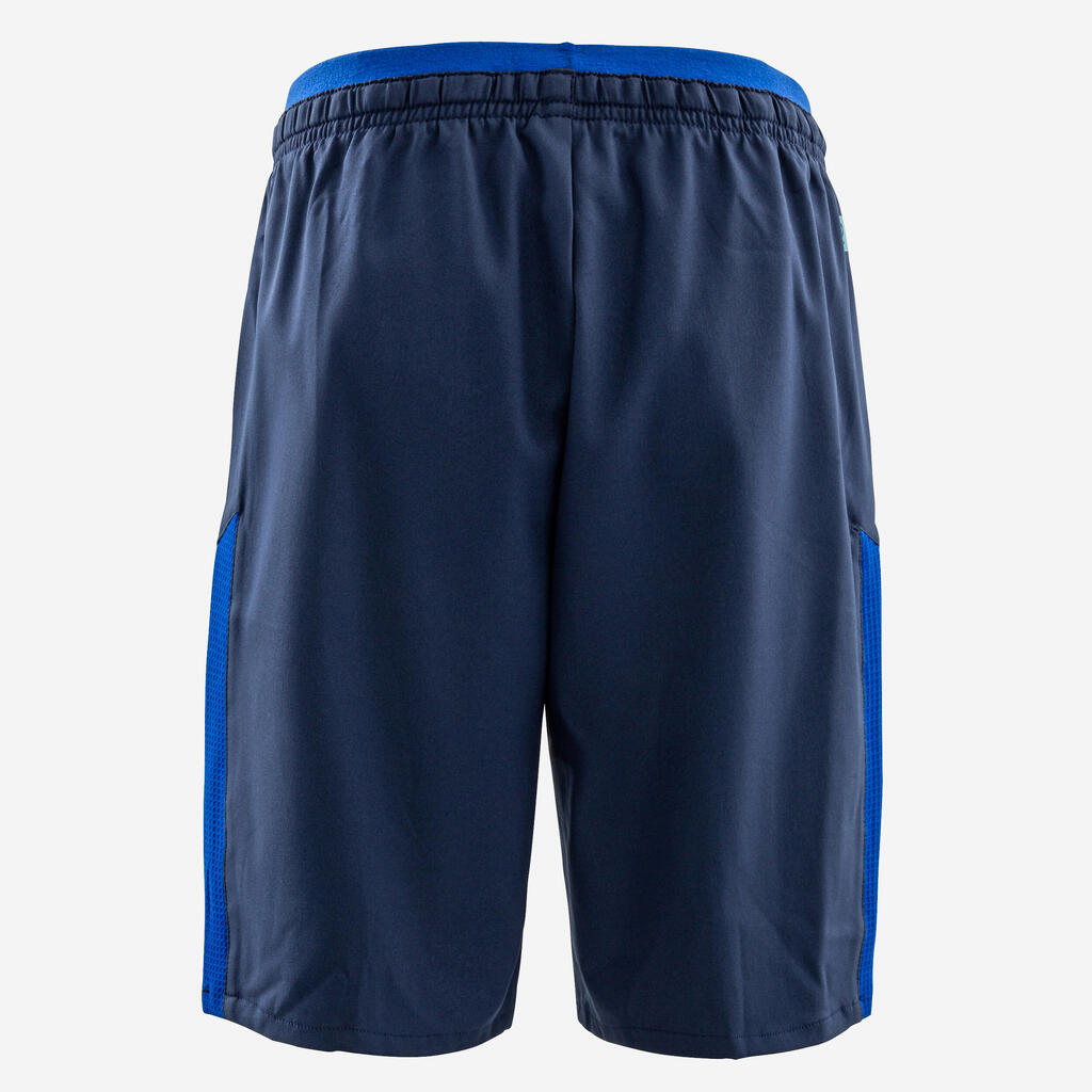 Kinder Fussball Shorts - marineblau/orange
