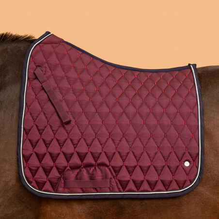 Horse Riding Dressage Saddle Cloth for Horse 900 - Burgundy