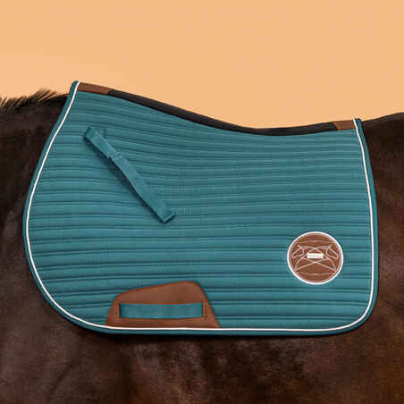 Horse Riding Saddle Cloth for Horse and Pony 900 - Storm Blue