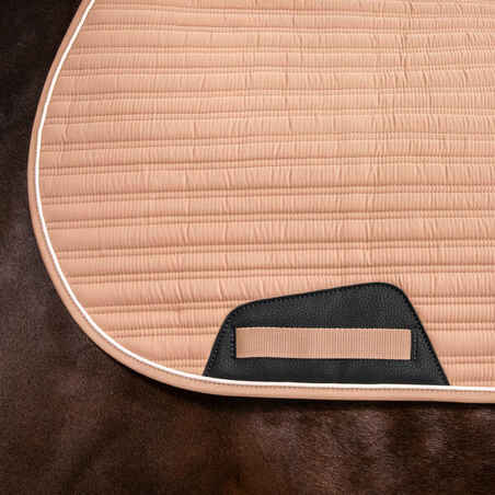 Horse Riding Saddle Cloth for Horse and Pony 900 - Beige/Nougat