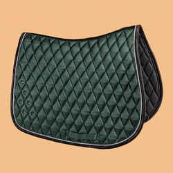 Horse & Pony Saddle Cloth 500 - Rhinestones/Dark Green