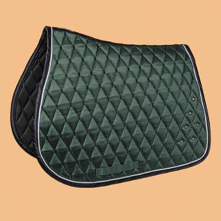 Horse Riding Rhinestone Saddle Cloth for Horse and Pony 500 - Green