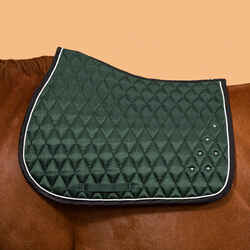 Horse Riding Rhinestone Saddle Cloth for Horse and Pony 500 - Green