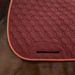 Reversible Horse and Pony Saddle Cloth 500 - Terracotta/Burgundy