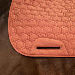 Reversible Horse and Pony Saddle Cloth 500 - Terracotta/Burgundy