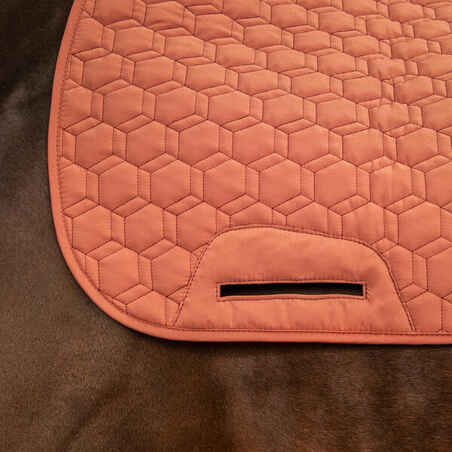 Reversible Horse and Pony Saddle Cloth 500 - Terracotta/Burgundy