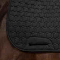 Reversible Horse Riding Saddle Cloth for Horse and Pony 500 - Black/Burgundy