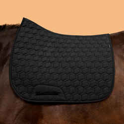 Reversible Horse Riding Saddle Cloth for Horse and Pony 500 - Black/Burgundy