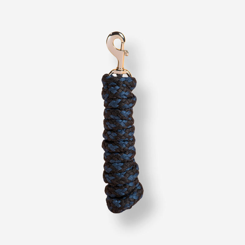 Halstertouw voor paarden en pony's Tack blauw/zwart 2 m