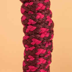 Horse Riding Leadrope for Horse & Pony Tack 2 m - Burgundy/Pink