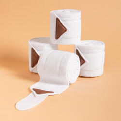 Polobandages paard en pony wit 4 stuks